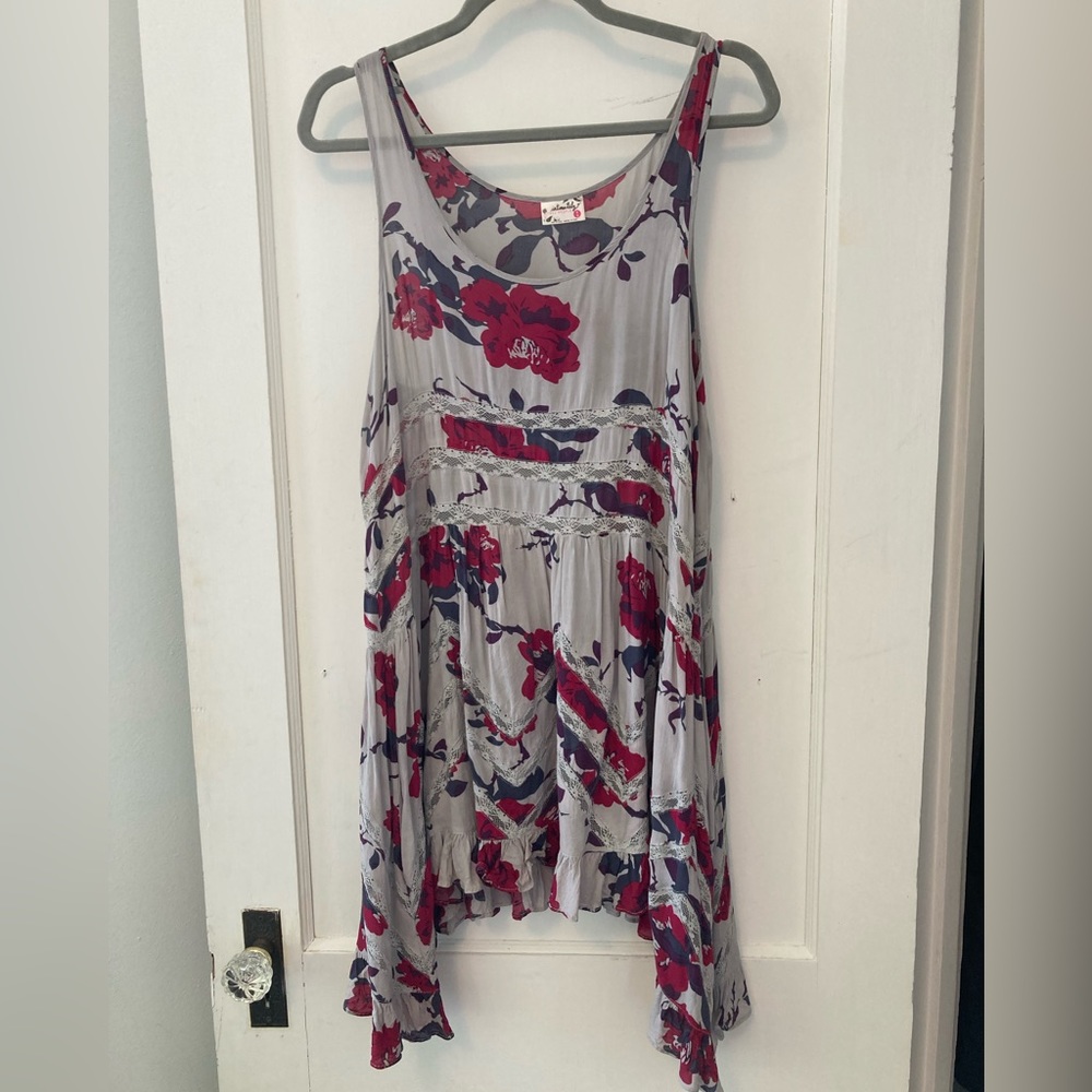 Intimately Free People Floral Trapeze Slip Dress